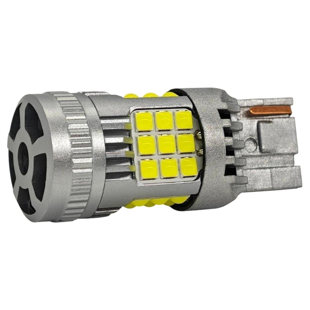 2 szt W21W LED 7440 żarówka 12-24V bez błędu 2200lm biała mocne światło
