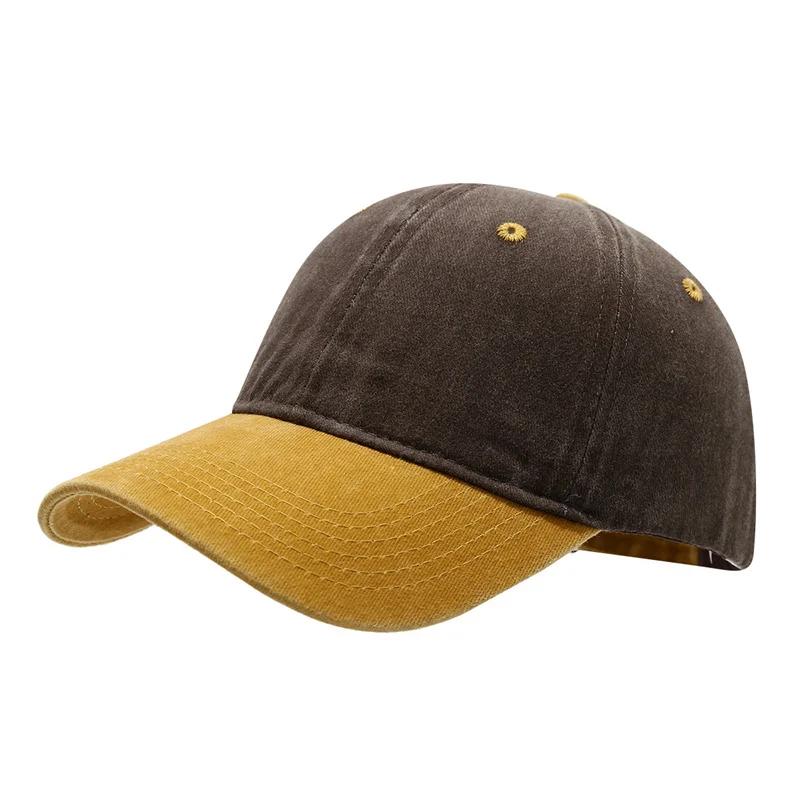 Unisex gewaschene Kappen Vintage farblich abgestimmte Baseballkappe Herren Damen verstellbar lässig Sommer Outdoor Streetwear Sport weicher Sonnenschutz