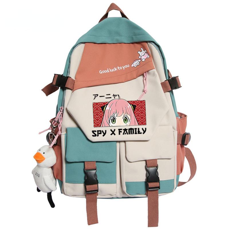 Backpack, Spy Play House, Large-Capacity Youth Schoolbag Outdoor Travel Bag Around Animation