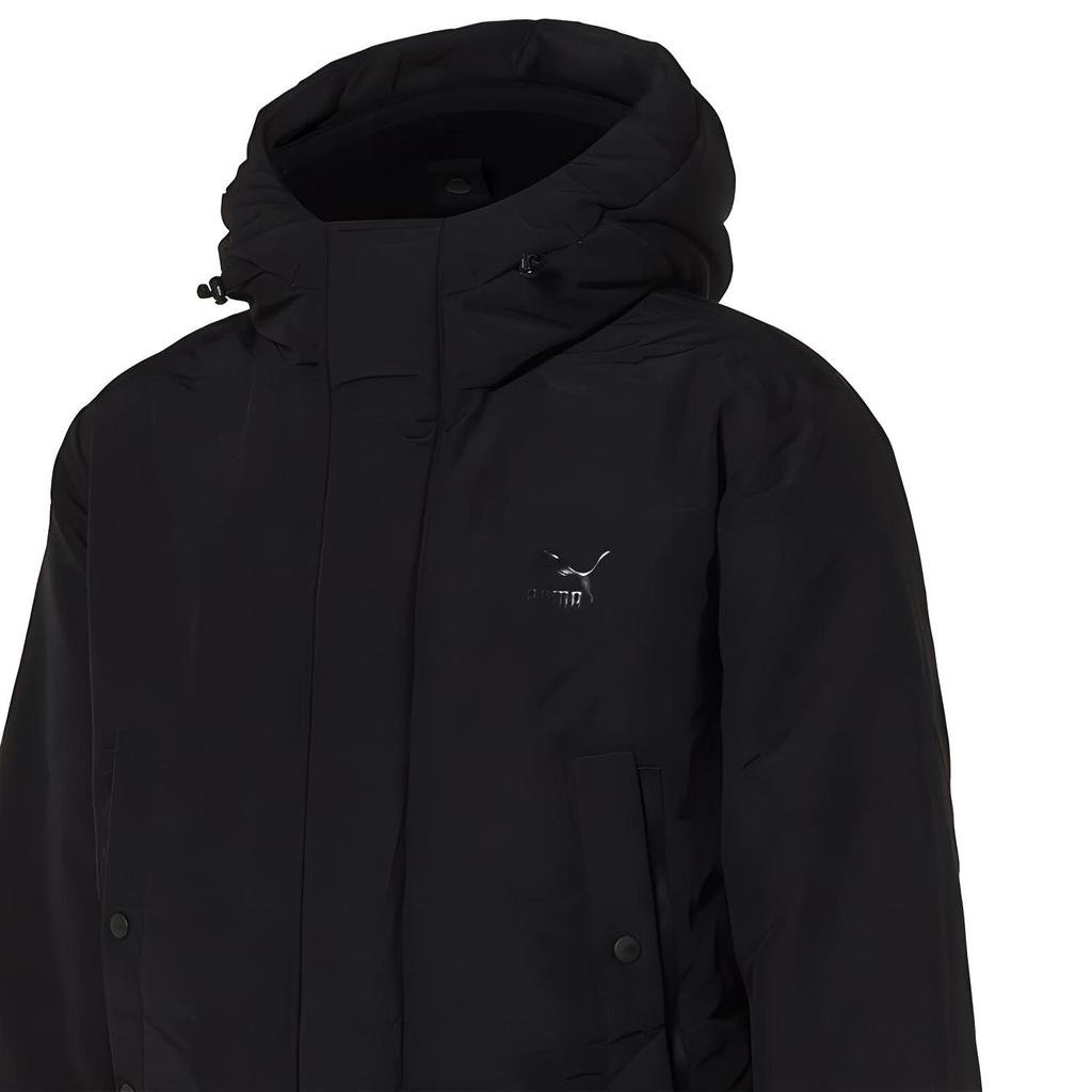 PUMA Down Jackets Unisex Black Hooded Thickened Other 929795-01