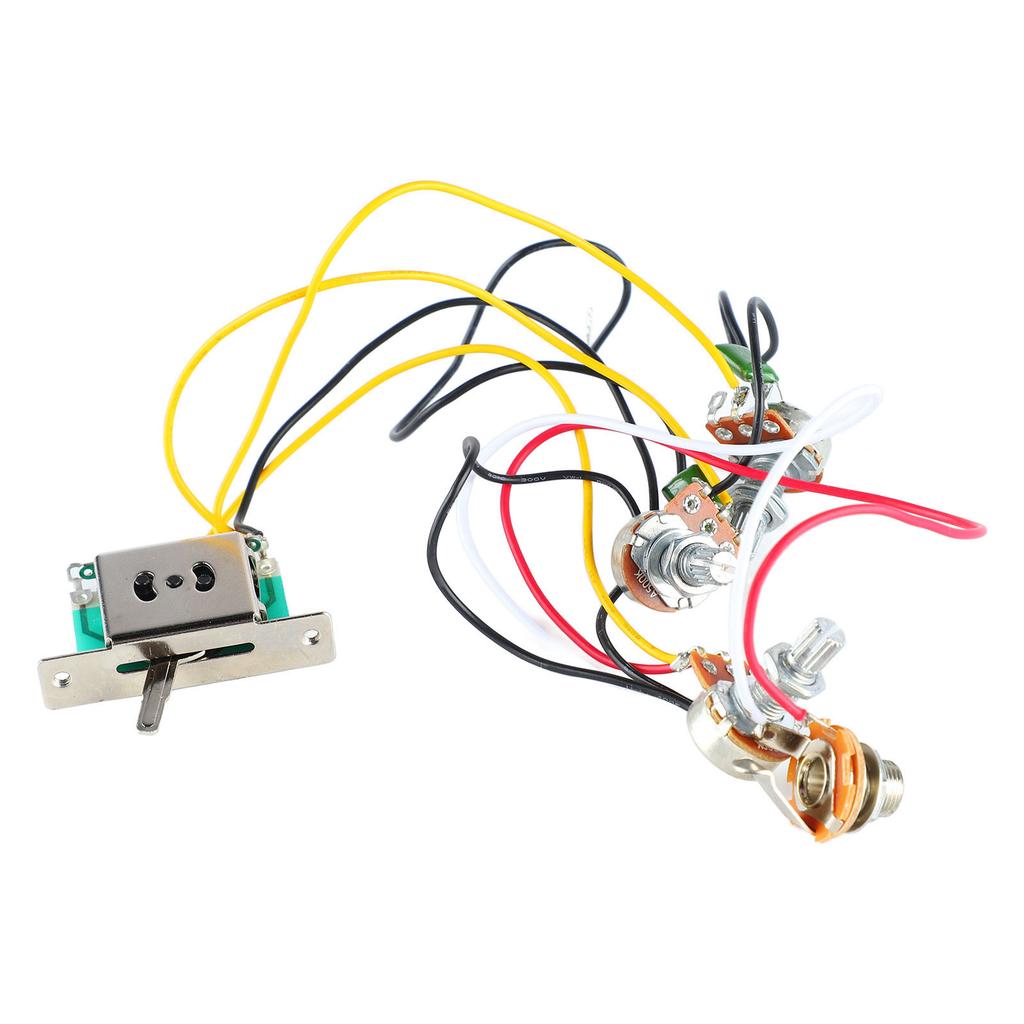 Accessorio Cablaggio Circuito Chitarra Selettore a 5 Vie Jack Cablaggio Controllo Tono Volume Chitarra