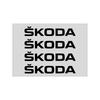4Pcs Car Door Handle Stickers Tire Rear View Mirror Decals For Skoda Octavia Superb Rapid Kodiaq Karoq Fabia Kamiq Roomster Citigo