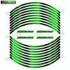 For NINJA ZZR1200 ZZR1400 ZZR1100 motorcycle 17 inch front and rear wheel decals reflective rim stickers decoration