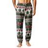 Men's Christmas Pajama Pants with Holiday Print for Fall and Winter Sleep Wear
