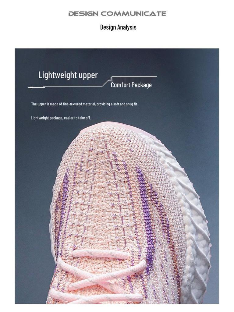 Kids' Coconut Flyknit Sneakers 2024: Breathable, Soft Sole, Casual Mesh for Boys & Girls