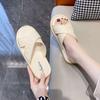 Fashion Bedroom Sandals Flat Shoes for Women Junior Green Bathroom Woman Slippers Wholesale 2024 Luxury Slides Comfortable and Elegan 39