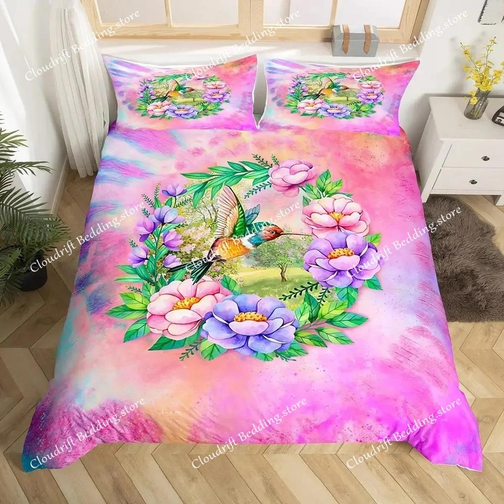 Tie Dye Beddengoed Set Boho Psychedelische Dekbedovertrek voor Kinderen Kinderen Tieners Volwassenen Hippie Tie Dye Dekbedovertrek
