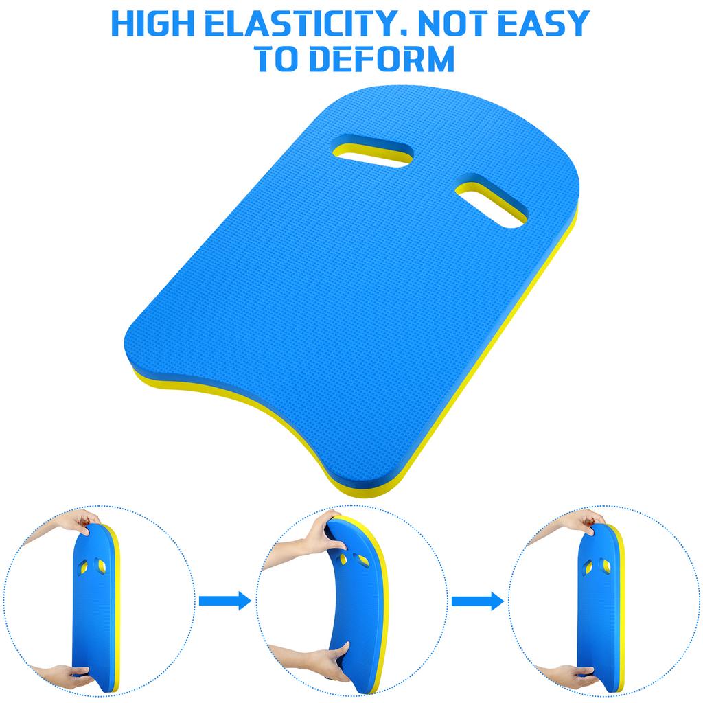 2Pcs Swimming Training Kickboard, U-Shaped Design, Summer Auxiliary Floatation Device, With Integrated Hole Handle, EVA Foam Material, Pool Accessory