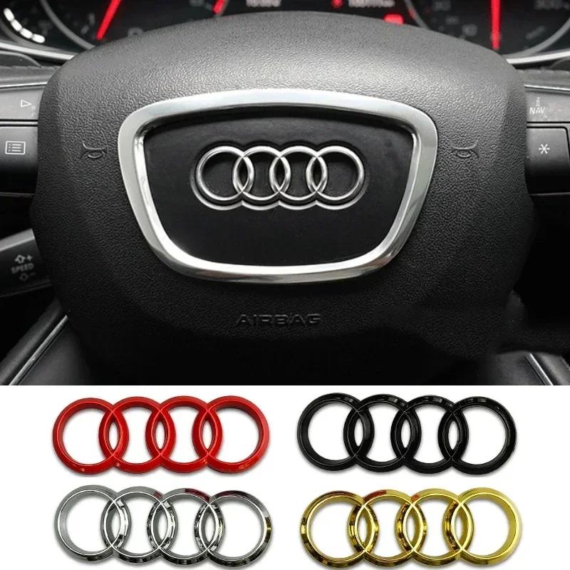 Per R44 Emblema Volante Auto in Lega Adesivo Sostitutivo A6 A6L A3 A4L A5 A7 A8L A1 Q6 Q7 Q8 TT S5 S7 S8 RS7 RS6 Decalcomanie Laterali TY7s8