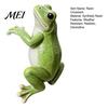 Pastoral Style Patio Ornament Planter Climber Frog Statue, Realistic Resin Animal Ornament, Waterproof Weather Resistant Garden Art Figurine