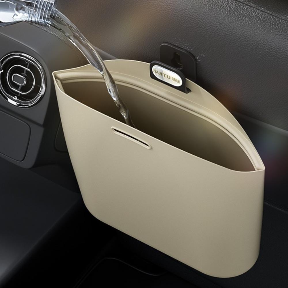 Dustbin Silicone Car Trash Can Vehicle Storage Space Saving Organizers Hanging Waste Bin  Office