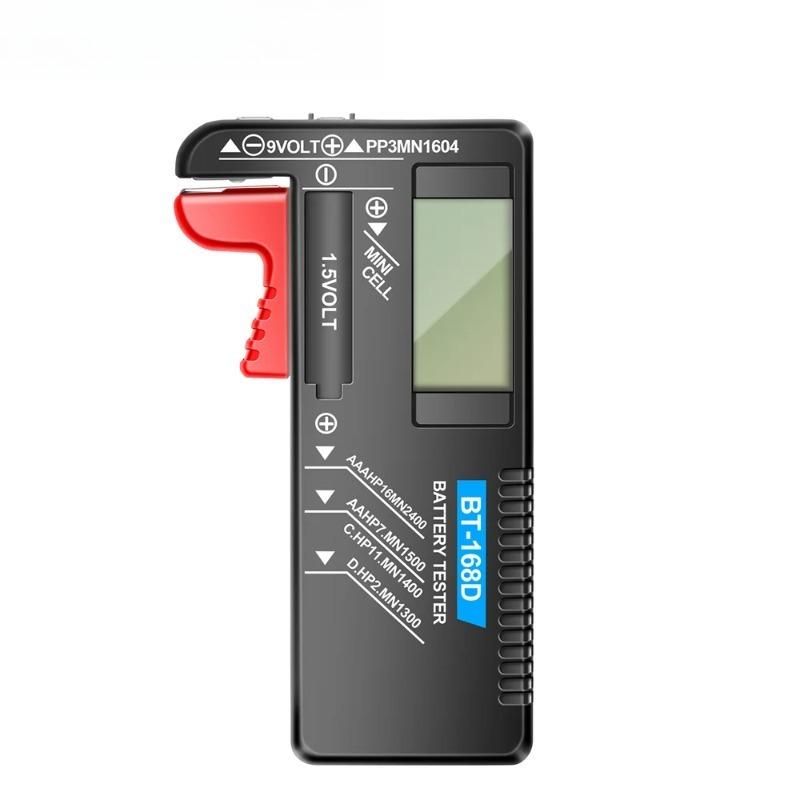 Universal Battery Tester BT-168D 1/2/5/7/9V CR2032 Button Batteries Quick Test Multifunctional Battery Level Detector Tool