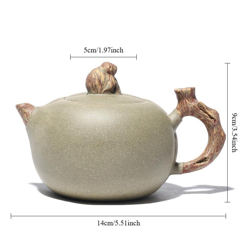 

Chinese Yixing Handmade Tea Pot Purple Clay Teapot Home Tea Ceremony Customized Gifts Drinkware Raw Ore Beauty Kettle 300ML