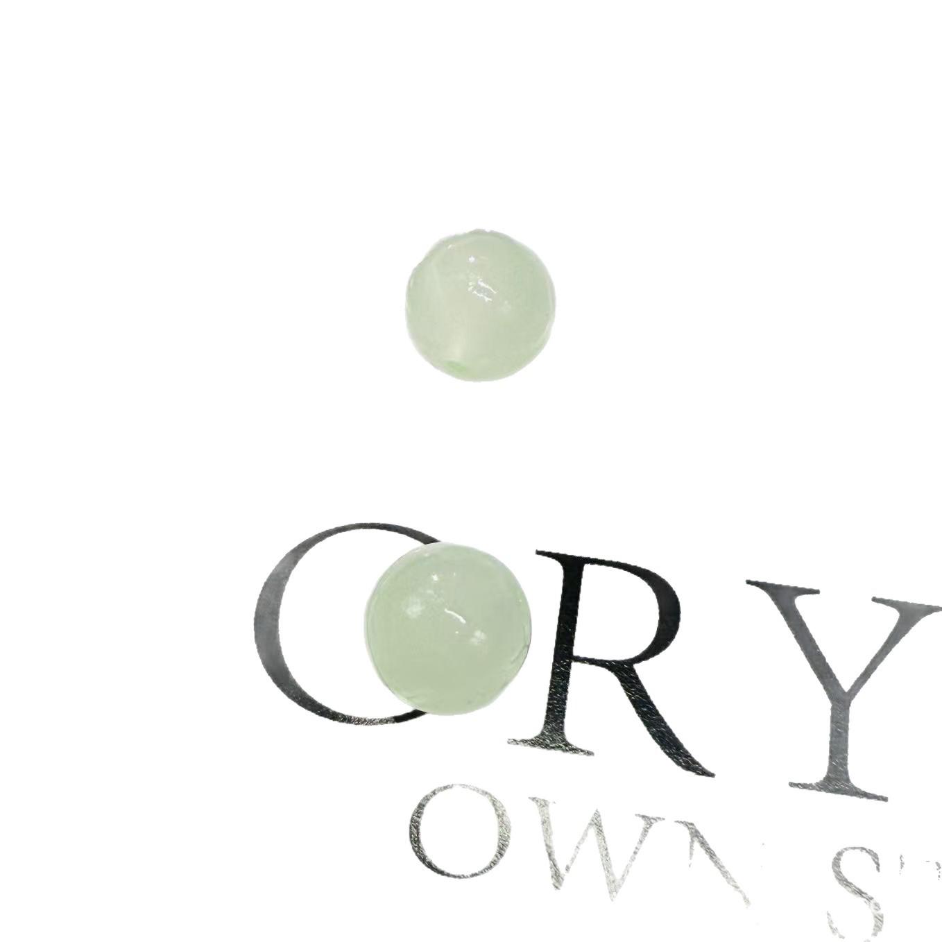 

10mm Imitation Jade Glass Beads for Handmade DIY Bracelets peacock синього кольору