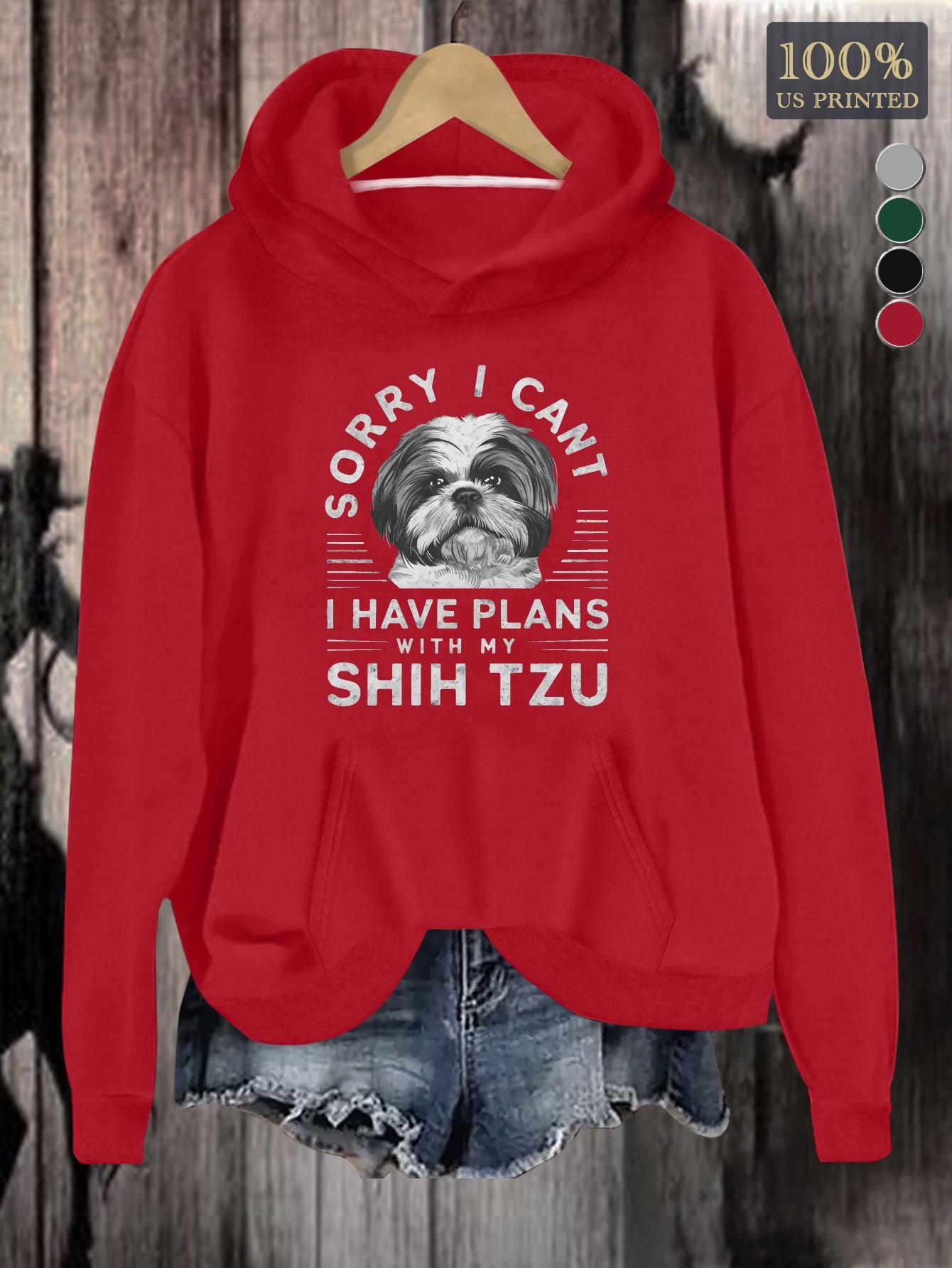 

Shih Tzu plans women s hoodies XXL