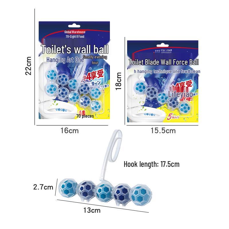 Fragrant Hanging Toilet Bowl Cleaner - Convenient Odor Removal and Deodorization for Bathrooms