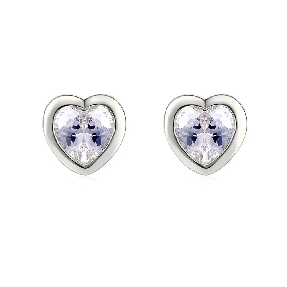 

Любовные серьги Циркон микро-покрытие розовое золото и белое золото серьги свадебный Циркон подарок