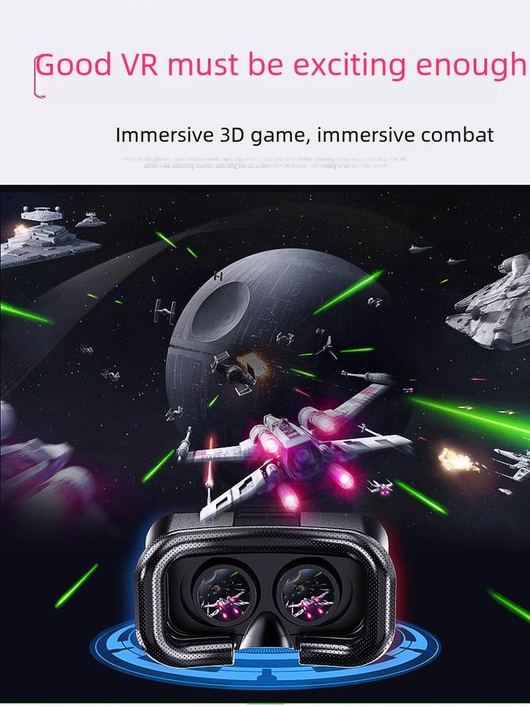 Intelligente 3D-VR-Brille: Panorama-Videohelm für Filme und Spiele