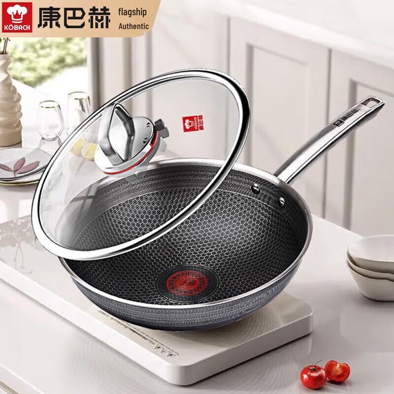 KOBACH Sixth Generation Non-stick Stainless Steel Wok