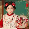 Tassel Chinese New Year Headwear Braid Hair Hanfu Hair Sticks All-match Red Bow Hairband  Baby