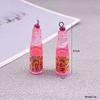 10Pcs Mix Lot Resin Juice Bottle Charm Pendant For Jewelry Making Earrings Necklace Key Chain Accessories Diy