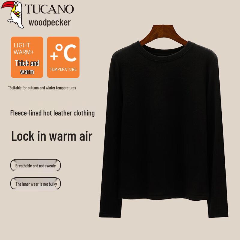 Woodpecker Women s Thermal Slim-Fit Long Sleeve Base Layer Top L