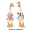 Sitting Couple Duck Garden Statues Gift Choice Add Charm To Home Outdoor Duck Garden Ornaments