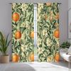 Orange Zitrusfrucht Muster Vorhänge Polyester Stoff Geeignet Schlafzimmer Wohnzimmer Dekoration Vorhang Hergestellt Aus Waschbar Groß Fertig