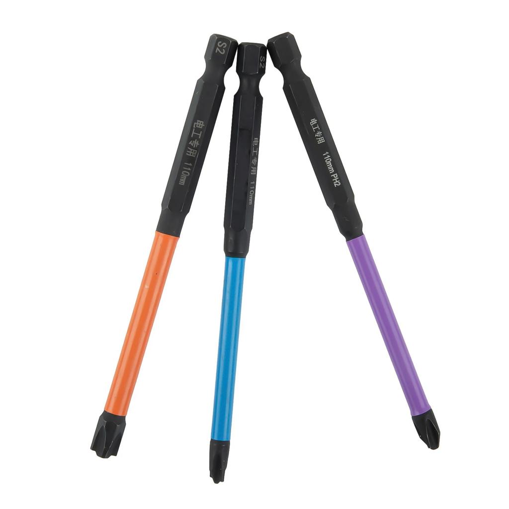 Slotted Cross Screwdriver Special 65-150mm 9X 9pcs Set Alloy Steel HRC63 Hardness For Electrician FPH1 FPH2 FPH3