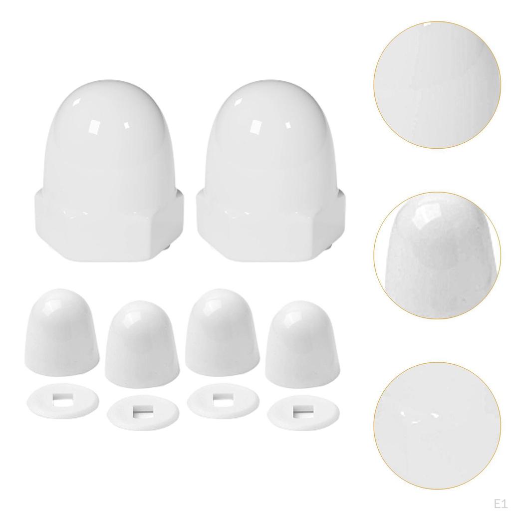 Bathroom Accessories with Toilet Bolt Covers In Ceramic