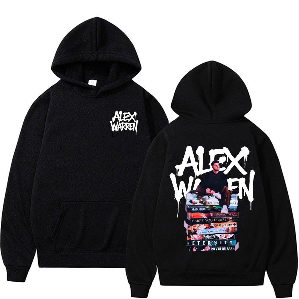 Alex Warren Album Song Titles Music Merch Hoodies Men Women Fashion Retro Long Sleeve Pullovers Winter Casual Fleece Sweatshirts