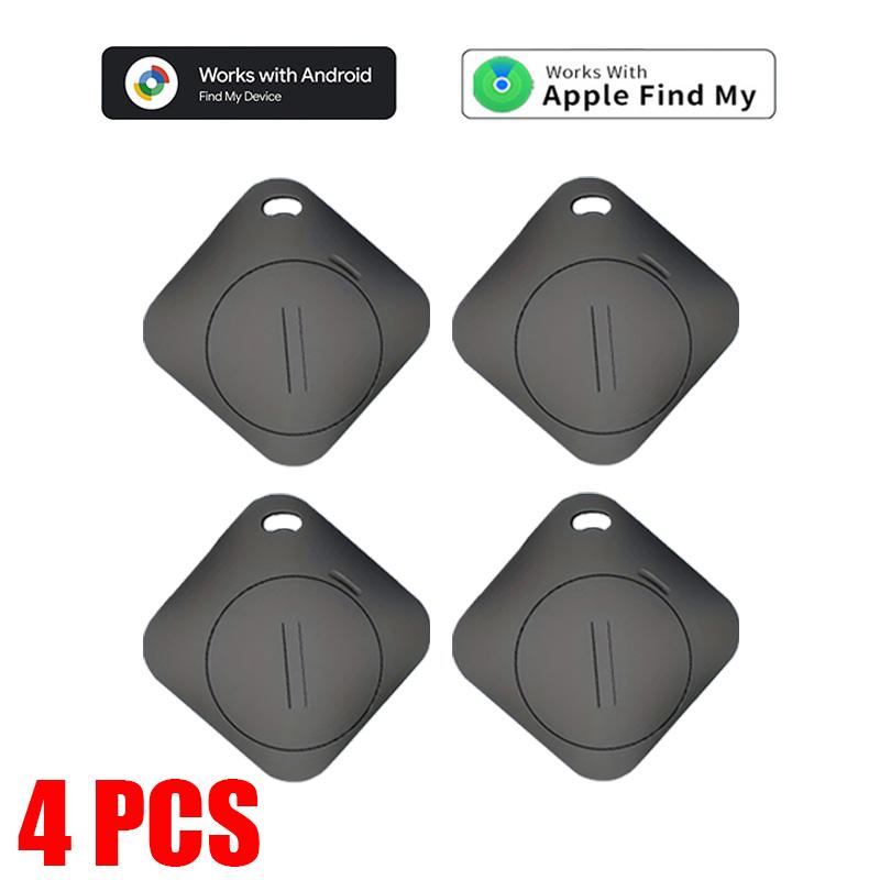 1/4PCS Mini GPS Tracker Smart Tag Anti-lost Finder Locator for Key Wallet Car Work with Apple Find My /Google Find My Device APP