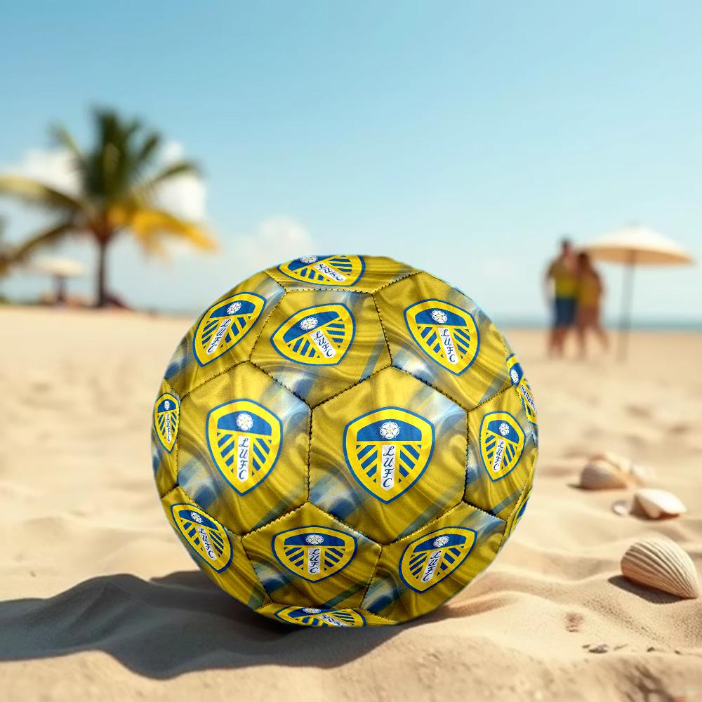 Leeds United Size 5 Football High Elastic Soccer Ball For Outdoor Competition Daily Training Play