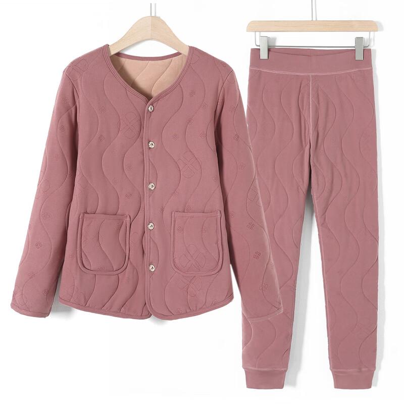YUZHAOLIN Women's Elderly Thermal Cotton Padded Loungewear