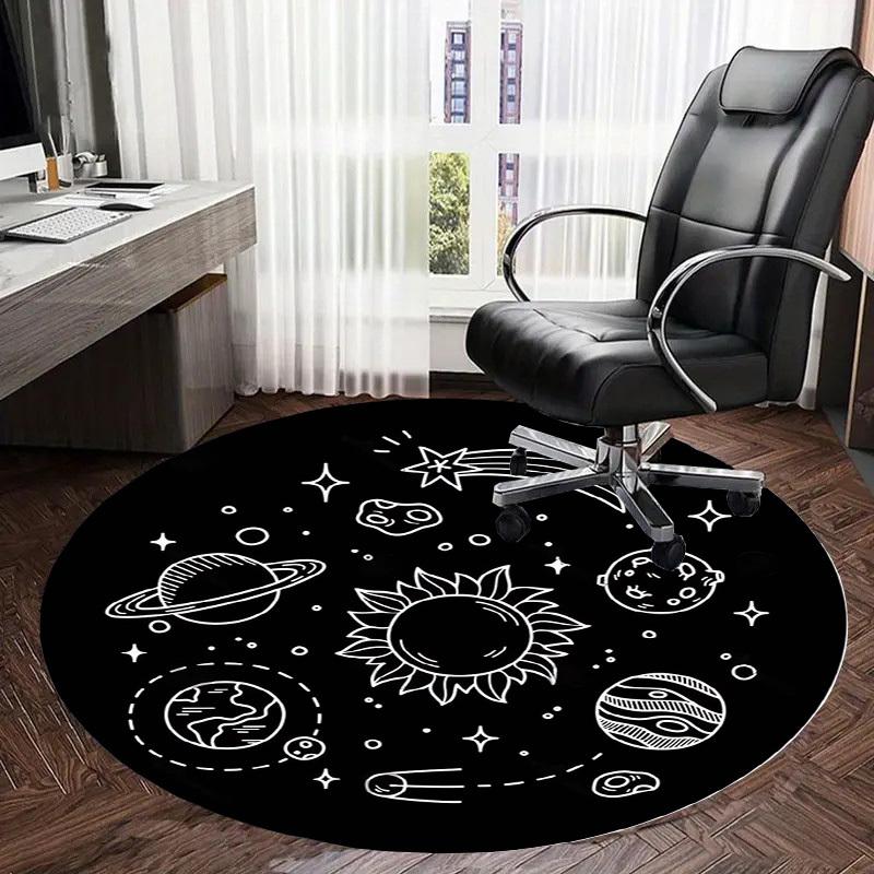 1pc Office Carpet Chair Mats Space Exploration Sticker Pack Perfect for Decorating Office Chairs, Living Rooms, Or Bedrooms.YDT107