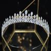 Wedding Bridal Tiaras Princess Crowns Trendy Cubic Zirconia Sweet 16 Cz Pageant Headpieces Zircon Party Prom Hair Accessories