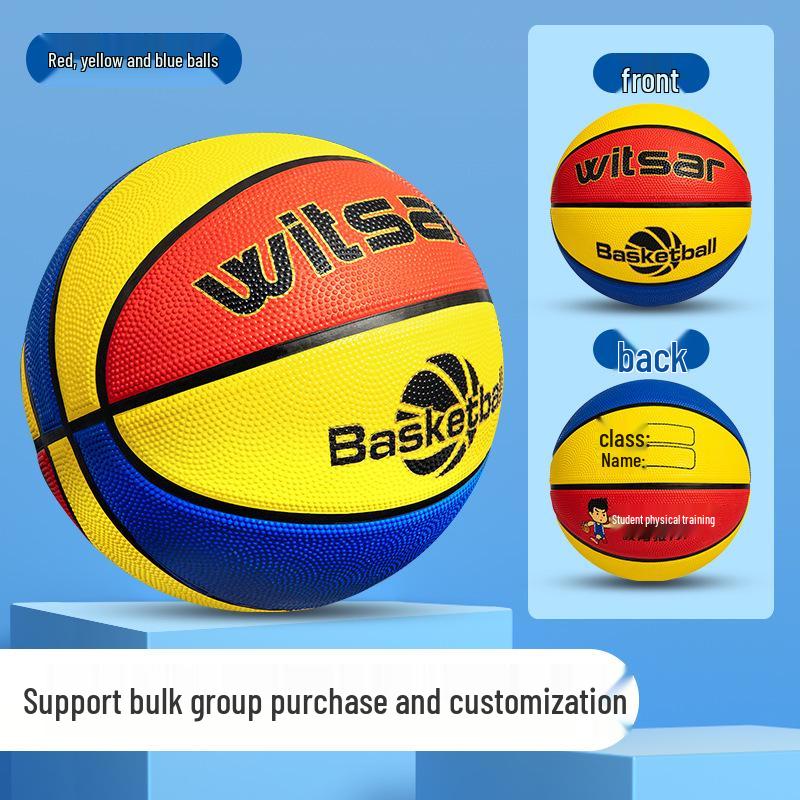 Beginner's Leather Basketball for Young Children: Sizes 3-7