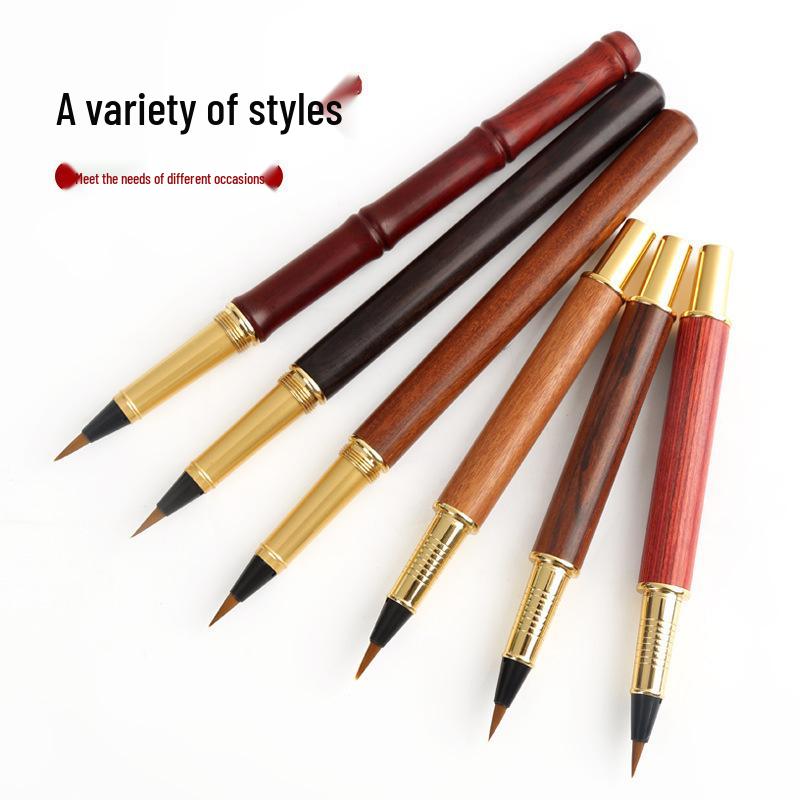 Xiulibee Soft Brush Pen - Refillable Wolf Hair Brush for Calligraphy and Art
