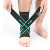 Manufacturer Adjustable Weave Elastic Compression Foot Ankle Support Brace Socks Sleeve Protector Gear with Bandage Wraps Straps