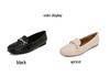 2026 Spring Women's Patent Leather Rhinestone Furry Loafers - Large Size, Velvet, Warm, Soft Sole