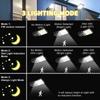 1/2/4/6PCS LED Solar Light Motion Sensor 117/108LED 3-mode Floodlight Outdoor Fence Light Street Courtyard Garden