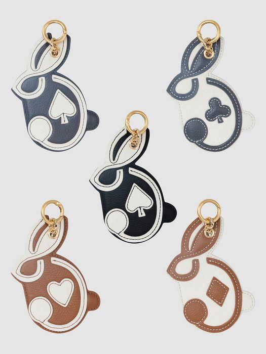 

ROROANCO Rabbit Patch Key Ring_5 COLOR GREY ACE