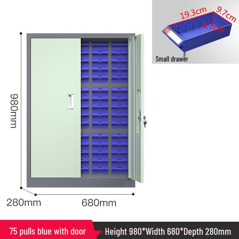 Parts & Screws Storage Cabinet with Iron Sheet Drawers