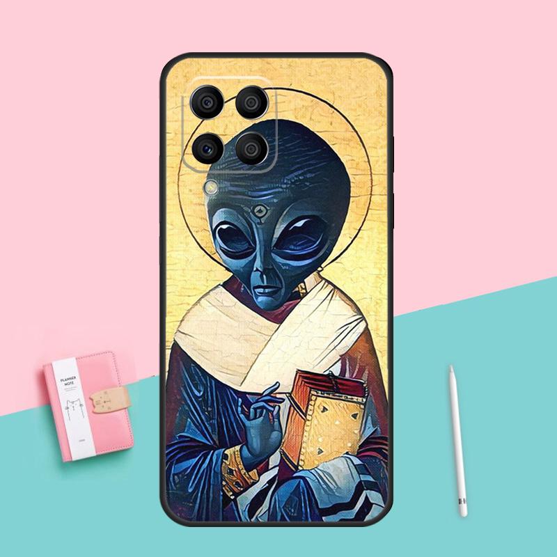 Alien Kawaii Art For Samsung Galaxy M12 M16 M34 M11 M35 M21 M06 M33 M13 M53 M31 M55 M15 M14 M54 M32 M52 Case