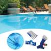 Swimming Pool Cleaning Kit Vacuum Cleaner Suction Head with Brushes Extendable Rod Mesh Bag