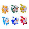 Handmade Cute Colorful Glass Pig Figurine Miniature Animal Statue Ornament for Home Decors and Office Desk Decoration