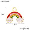 CARLIDANA Multi Designs Diy Rainbow Cherry Pendant Enamel Fashion Jewelry Charms Bracelet Necklace Stainless Steel Pendant