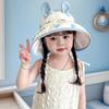 Cartoon Print Cute UV Sun Hat Polyester Sun Protector Hats Children's Sun Hat  Beach Activities