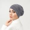 Vintage Hijab Caps Elastic Islamic Headband Comfortable Twist Knot Turban Hat  Women Headwear