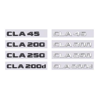 CLA45 CLA200d CLA250 Letter Car Stickers for Mercedes Benz CLA Class Refit CLA Series New Old Style Rear Trunk Logo Tail Labels